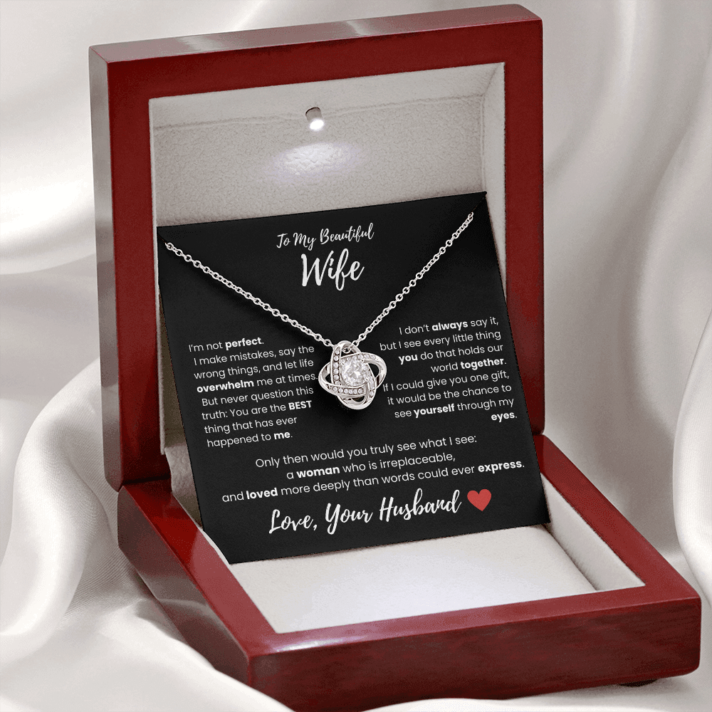 To My Love Knot Necklace – A Meaningful Gift from Husband to Wife