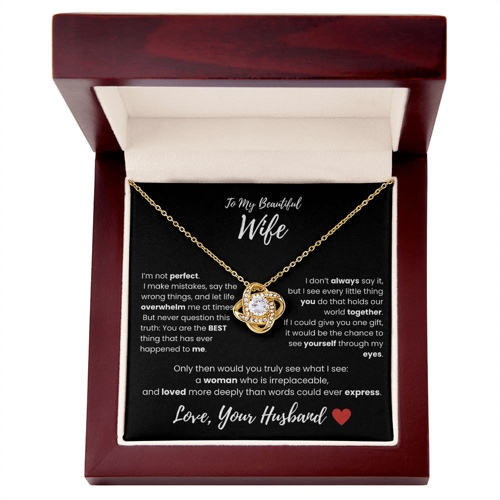 To My Love Knot Necklace – A Meaningful Gift from Husband to Wife