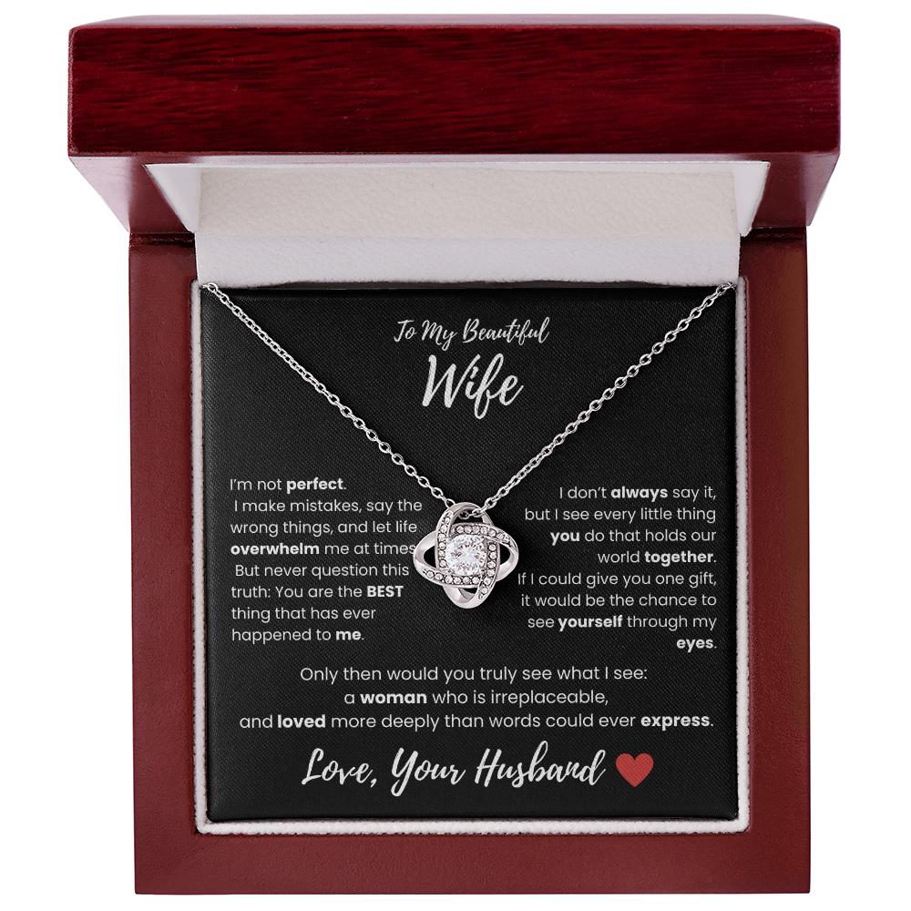 To My Love Knot Necklace – A Meaningful Gift from Husband to Wife