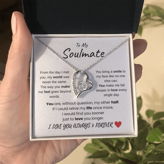To My Soulmate Forever Love Necklace A Timeless Symbol of Endless Love